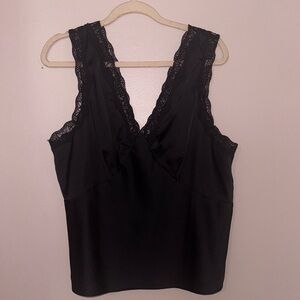 Express Black Lace Trim Camisole